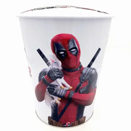 DADI 5L Popcorn Metal Tin Bucket Dome Lid