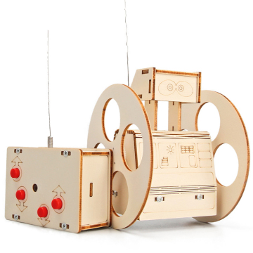 DIY STEM Toy: Wooden Steering Balance Car - A Fun and Educational Remote Control Science & Engineering Playset for Camp