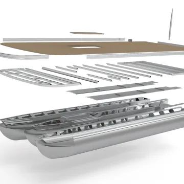 Custom High-Quality Aluminum Pontoon Tubes for Pontoon Boats