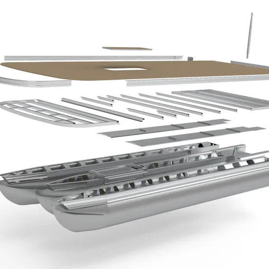 Custom High-Quality Aluminum Pontoon Tubes for Pontoon Boats