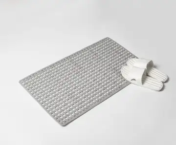 Amazon Bestselling 28x15 Inch Rectangular TPR Non-slip Shower Mat with Suction Cups