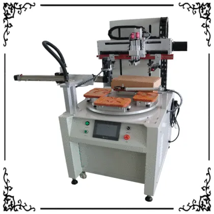 New Design 4 Stations Rotating Screen Printing Machine