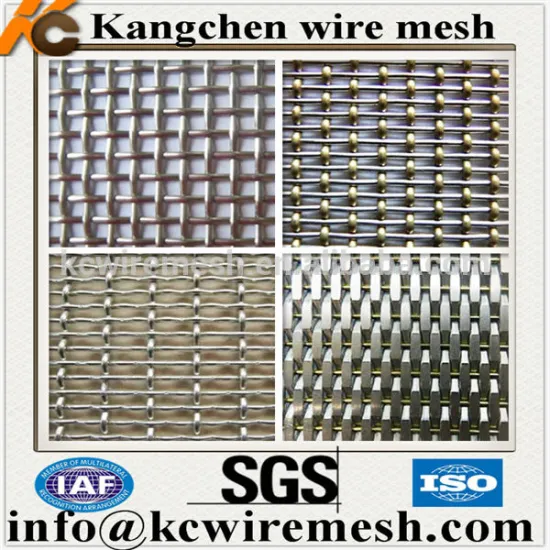 KANGCHEN Stainless Steel Crimped Flat Wire Mesh For Decorative
