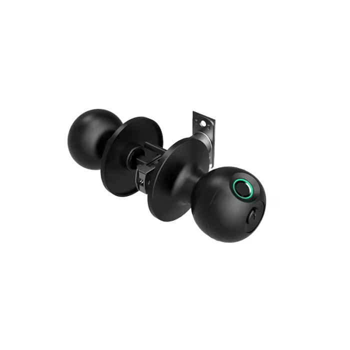 Внутренняя дверная ручка из нержавеющей стали с отпечатками пальцев и ключевым замком