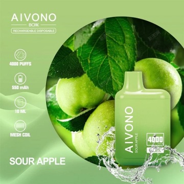 Aivono AIM Boxx 4000Puffs Şarj Edilebilir Tek Kullanımlık Vape