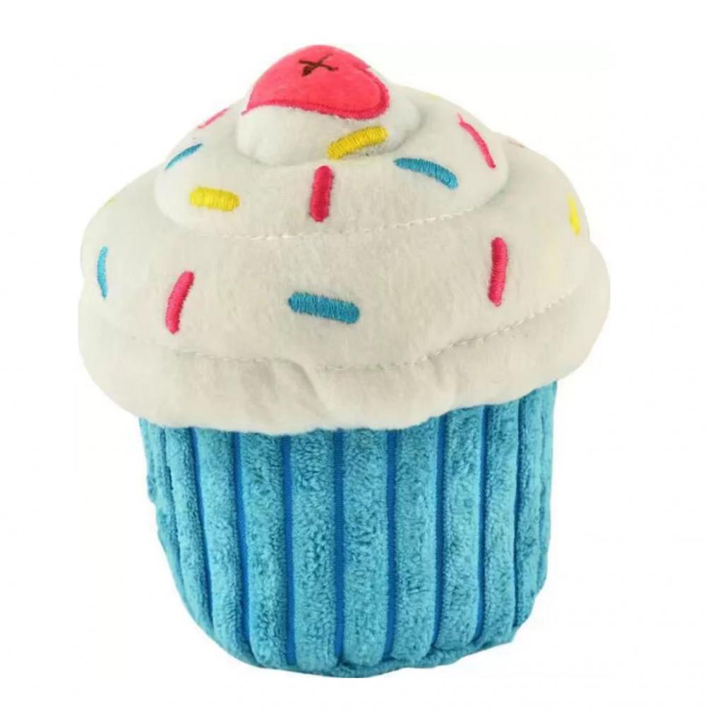 Blue cupcakes children's pet plush toy