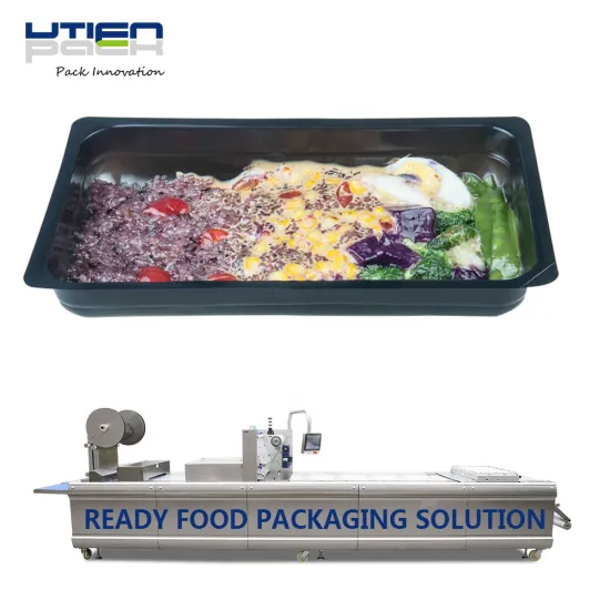 Quick Low-Cost Skin Packaging Machine for Retail Salads and Dishes