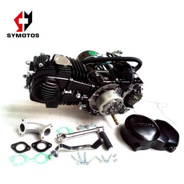 YX140CC 2 Stroke Air-Cooled Manual Clutch Kick Start Motorcycle - Black