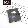 Custom starry sky style hard cover notebook
