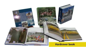 Full color hardcover printing service for books