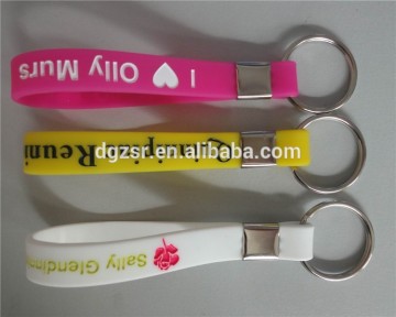 Silicone key ring/silicone keychain/silicone key chain
