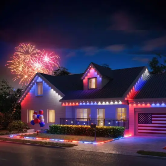 Wholesale RGBIC Permanent Light 30 LEDs 50ft Outdoor Strip Light DC24V