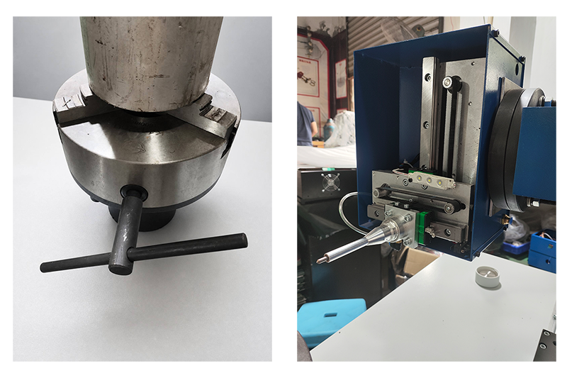 Integrated Desktop Horizontal Rotary Flange Marking Machine details