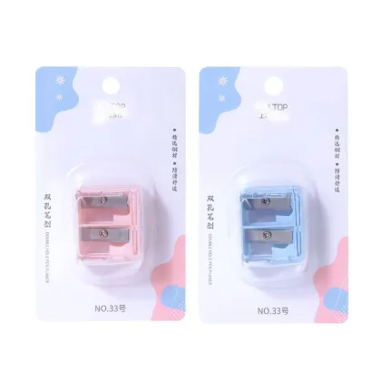Double Hole Cosmetics Eyebrow & Lip Liner Pencil Sharpener