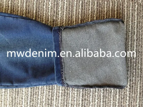 textured french terry knit denim fabric