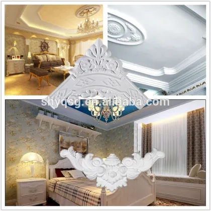 Beauty interior ceiling gypsum plaster glassfiber decorations