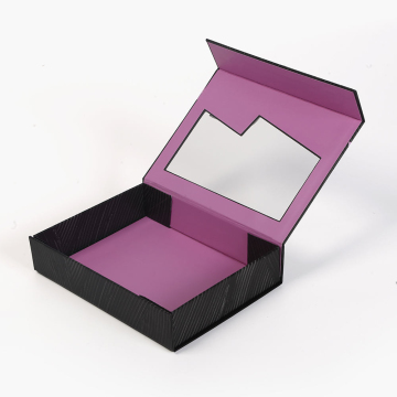 Custom Foldable Magnetic Gift Box with Window Design