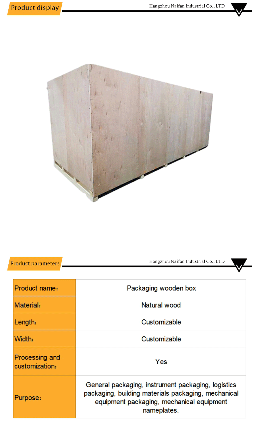 Strong Wooden Packaging for Logistics