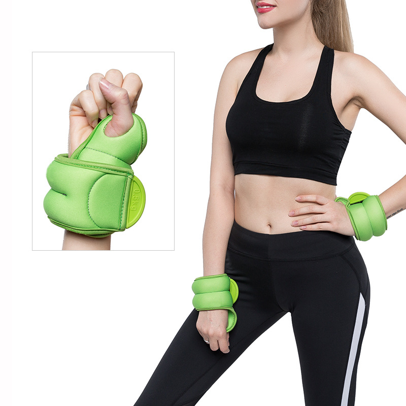 Enveloppes de levage réglables exercice de bande pondérée poids de poignet de femmes pour la gym