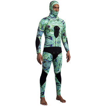 Seaskin Hooded Two Pieces High Waist Pants Wetsuits