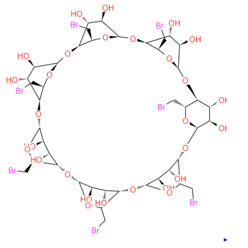 हेप्टाकिस- (6-ब्रोमो-6-डीओक्सी)---साइक्लोडेक्सट्रिन कैस: 53784-83-1