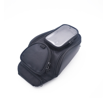Waterproof Polyester Motorcycle Fuel Tank Bag with Touch Screen Access