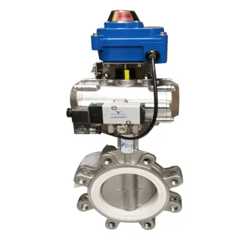 High Pressure GR2 Soft Sealing Titanium Butterfly Valve