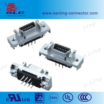 Female type zinc alloy DIP Straight SCSI Connector