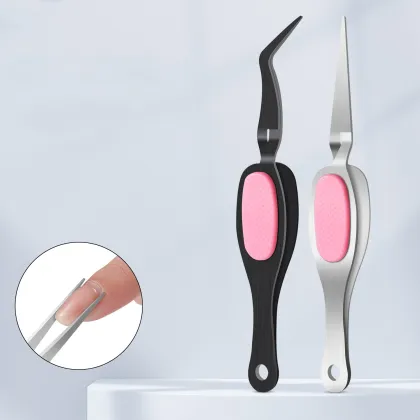Stainless Steel Nail Art Tools: Molding Clips, Pliers, and Tweezers