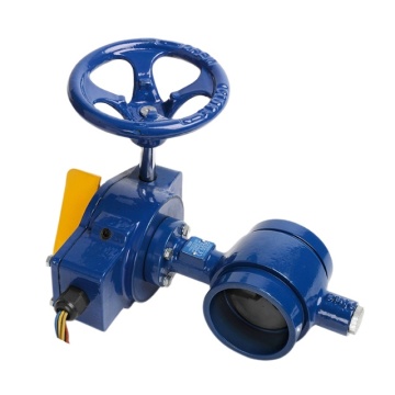 Sinyal Ductile Iron Grooved DN200 Butterfly Valve dengan Tamper Switch: Solusi yang kuat untuk aplikasi industri