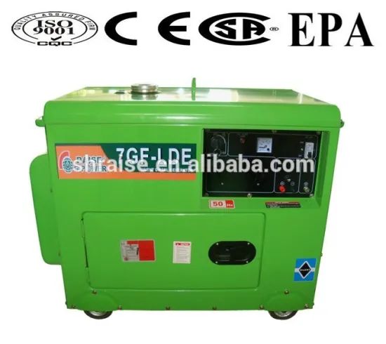 silent diesel generator set 5.5KW with Military quality standard! Hot!!