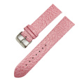 Top grain Cowhide leather wood pattern watch strap