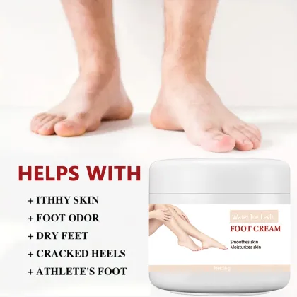 Moisturizing Foot Cream & Non-Greasy Foot Toner for Dry, Cracked Feet