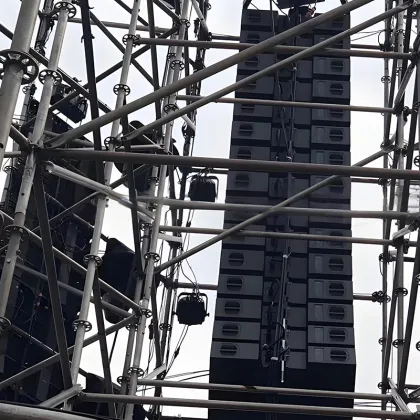 Layher Scaffolding for Stage