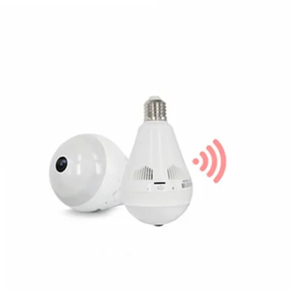 Light Bulb Size Wifi 360 Fish Eye Camera