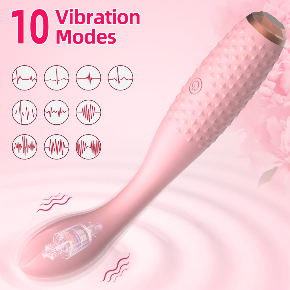 Silicone Vibrating Wand with Multiple Frequencies