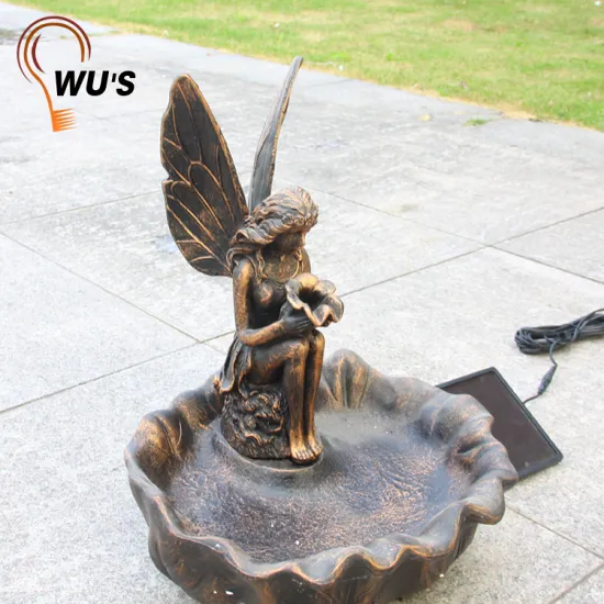 Hot sale resin plastic angel water fountain parts angel water fountain outdoor