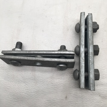 Pole Line Fittings Galvanized Guy Clamp 3 Bolt Type Cable Suspension Clamp