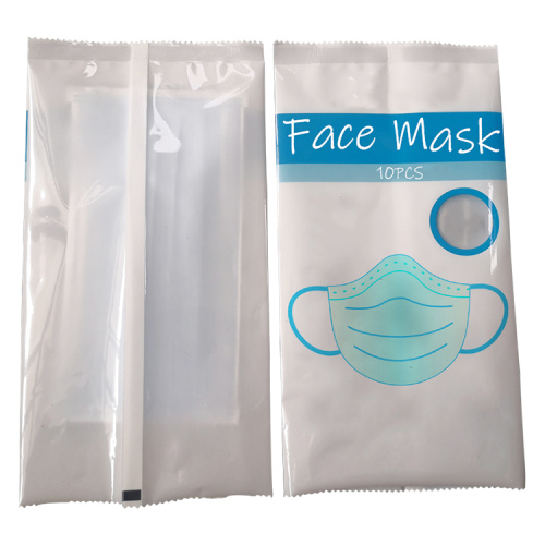 Máscara de esponja Máscara de saco de zíper PP de plástico