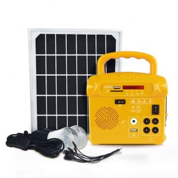Kit Sistem Kekuatan Tenaga Suria Kecemasan Portable Kecemasan 10V 10W