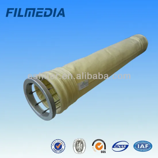 high temperature resistant FMS needle felt filter bags for dust collection