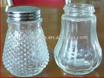 50ml glass spice shaker with stainless steel cap for spices