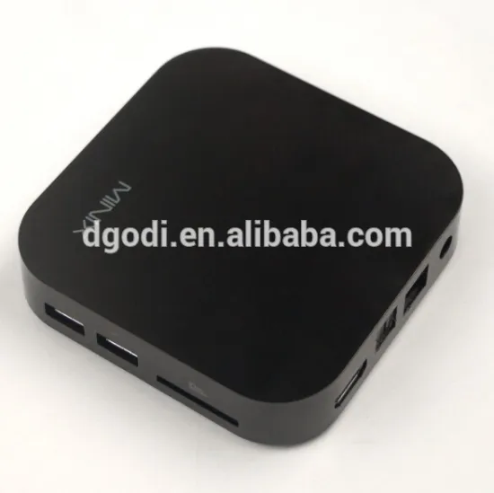 small black metal iptv box