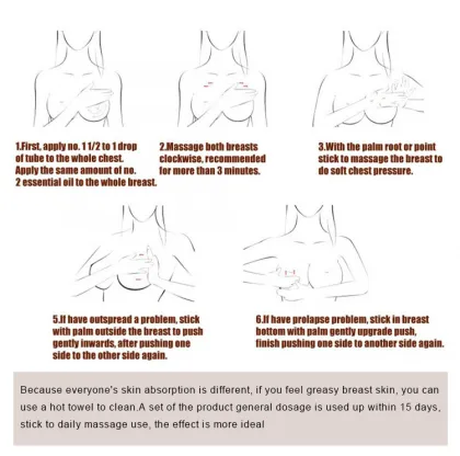 Natural Breast Enhancement Cream for Firming and Enlargement