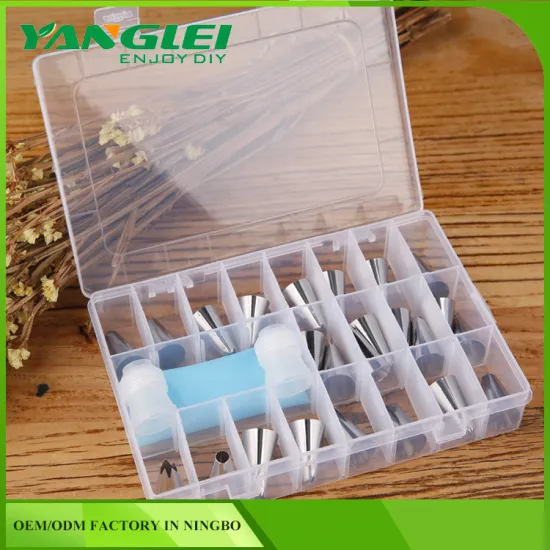 24 pcs/set Silicone Kitchen Accessories Icing Piping Cream Pastry Bag Stainless Steel Nozzle Set DIY Cake Decorating Tools Set
