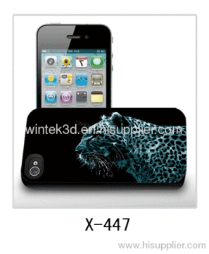 Leopard Iphone4 3d Covers,pc Case Rubber Coated,multiple Colors Available 