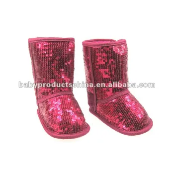 Sequins Baby Boots Fashion Bright Boots Model:RE3030