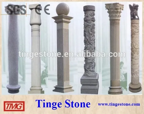 Marble column granite pillar designs from factory TMG manufacture