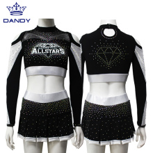 Professionell rhinestone cheerleading uniform