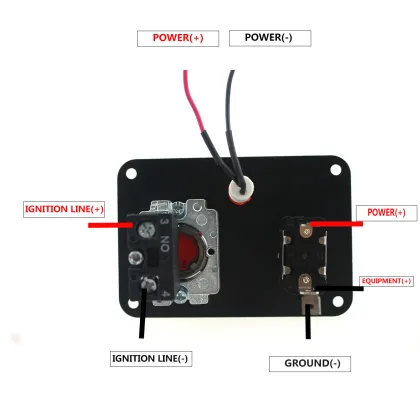 12V Racing Car Toggle Ignition Switch Panel & Start Button